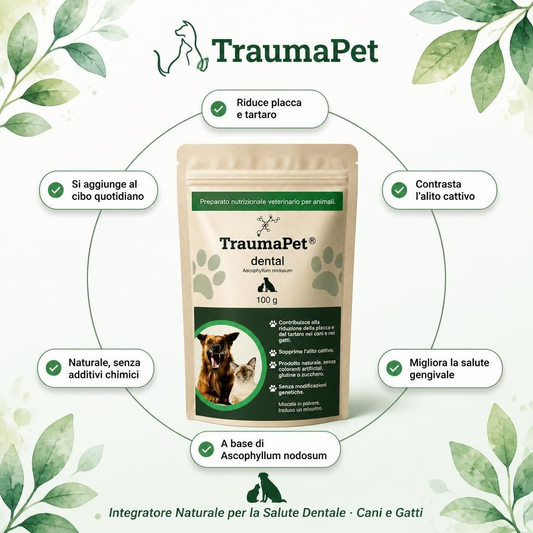 TraumaPet® Dental Integratore Naturale per Denti e Alito
