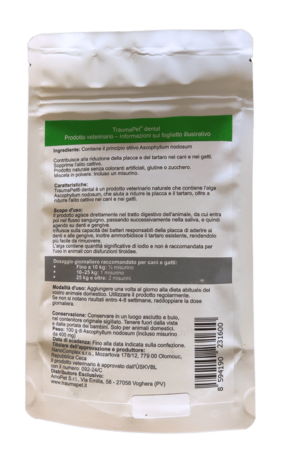 Informazioni sul prodotto TraumaPet Dental Care
