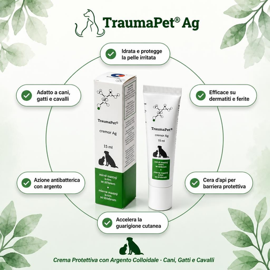 TraumaPet® Cremor  Ag: Crema Lenitiva con Argento Colloidale