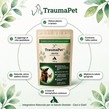 TraumaPet® Dental Integratore Naturale per Denti e Alito